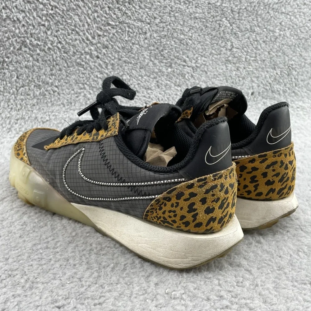 Nike Waffle Racer 2X Shoe Women 7.5 Leopard Streetwear Athleisure Maximalist 90s - Picture 6 of 11
